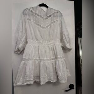 LoveShackFancy White Eyelet Lace Dress